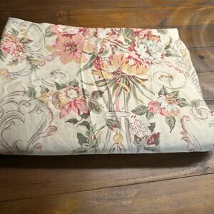 Vintage Ralph Lauren Guinevere Twin Duvet Cover Floral French Country